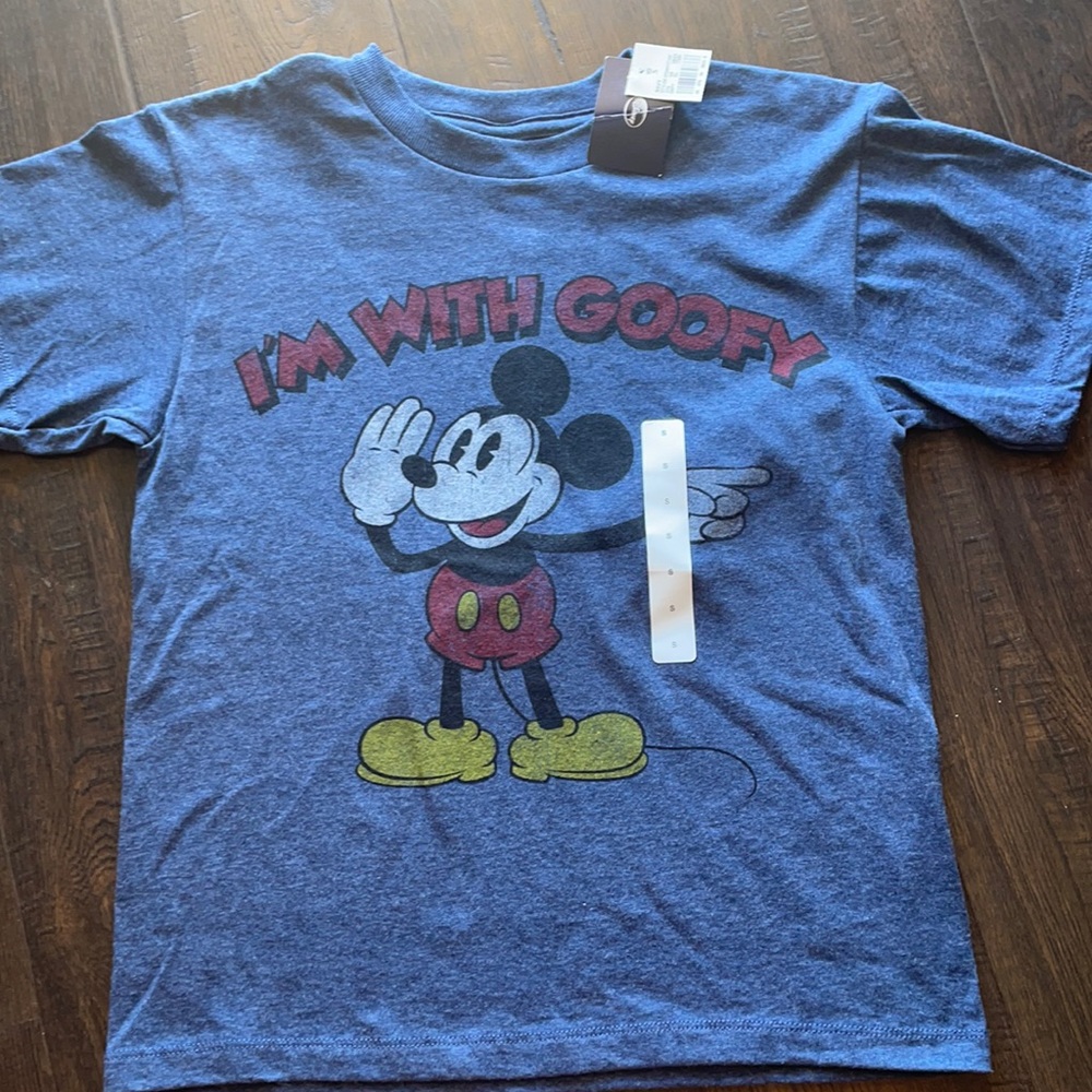 Disney Mickey “I’m with goofy” youth small tshirt